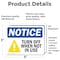 Signmission Turn Off When Not In Use, 5 in W x Rectangle, Vinyl Decal OS-2PACK-NS-D-35-L-16771 - alternate 2